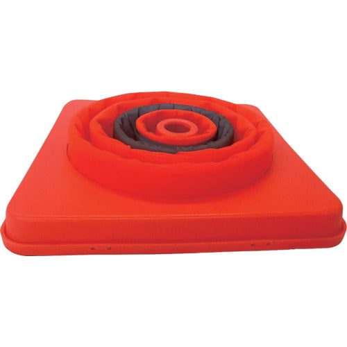 ミズケイ　伸縮式三角コーン　４１ｃｍ（オレンジ）