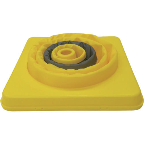 ミズケイ　伸縮式三角コーン　４１ｃｍ（イエロー）