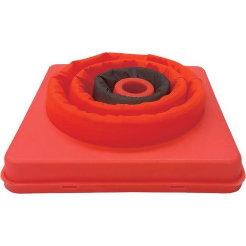 ミズケイ　伸縮式三角コーン　３０ｃｍ＜オレンジ＞