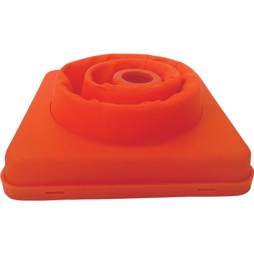 ミズケイ　伸縮式三角コーン＜オレンジ＞２０ｃｍ