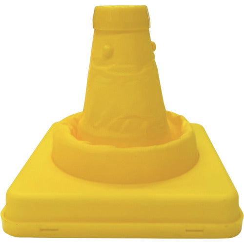 ミズケイ　伸縮式三角コーン＜イエロー＞２０ｃｍ
