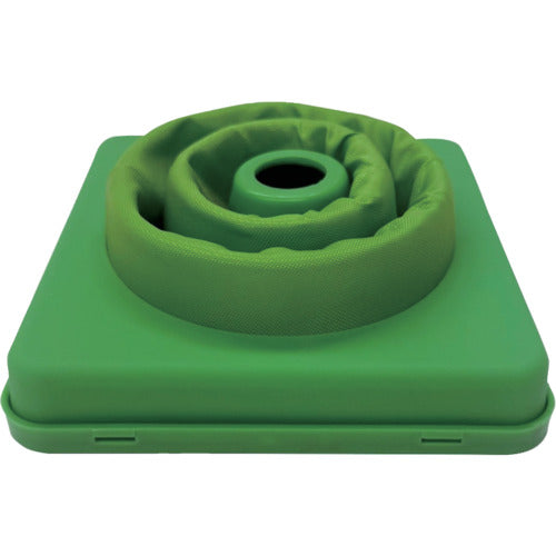 ミズケイ　伸縮式三角コーン＜グリーン＞２０ｃｍ