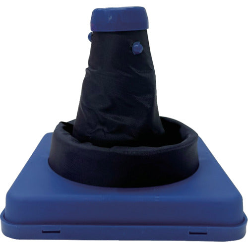 ミズケイ　伸縮式三角コーン＜ブルー＞２０ｃｍ