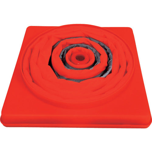 ミズケイ　伸縮発光式三角コーン「テラス」７２ｃｍ（オレンジ）