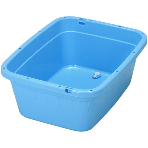 ＴＯＮＢＯ　角型タライジャンボ　水抜栓付　ブルー　８０Ｌ