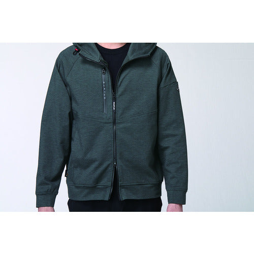 ＢＵＲＴＬＥ　【２５年１２月末入荷見込み】　フーディブルゾン　８５１−０６−Ｌ　チャコールグレー