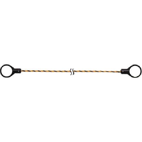 ユニット　コーンロープ　黄黒　１２Ф×１５００ｍｍ