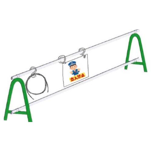 ニッサチェイン　単管用フックＳ型　鉄ビニコートストーングレー　仕上径６ｍｍ（線径５ｍｍ）　１３０ｍｍ