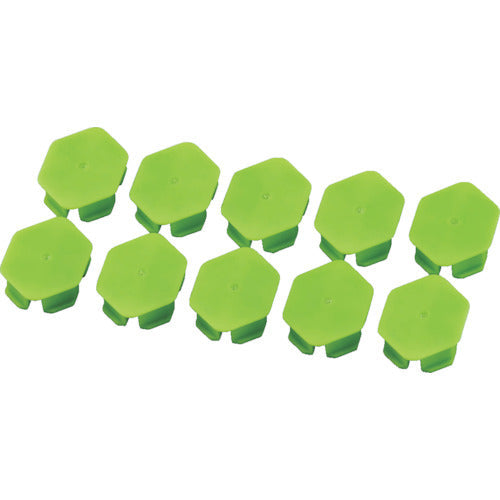 ＴＲＵＳＣＯ　樹脂台車　アクロキャリー　ＡＣ−１用滑り止めゴムセット　１０個入　緑