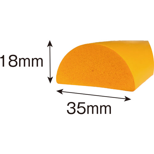 ＣＡＲ−ＢＯＹ　安心クッション半円型９０ｃｍ　細　イエロー