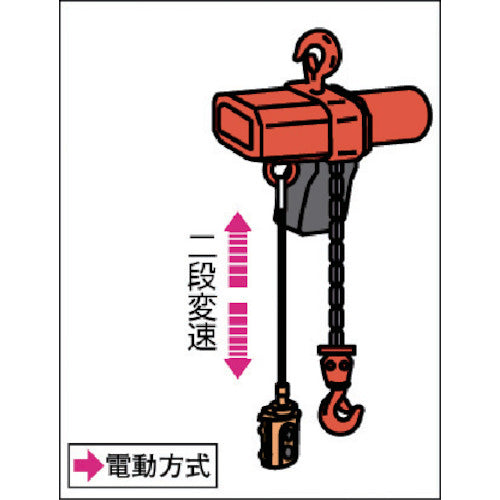 象印 単相200V 懸垂式 小型 電気チェーンブロック(2速型)