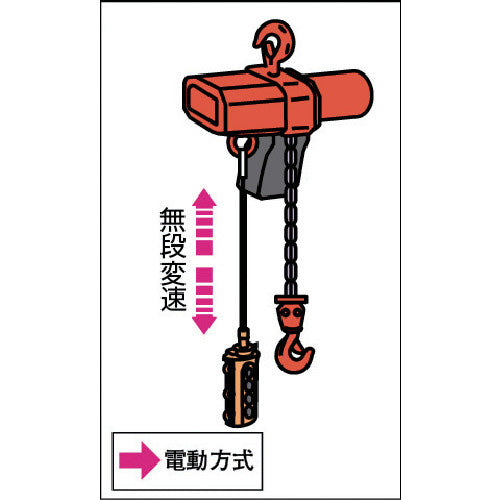 象印 単相200V 懸垂式 小型 電気チェーンブロック(無段速型)