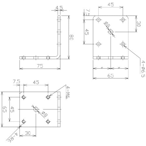 ＮＩＫＫＩ　取付金具　Ｌ型