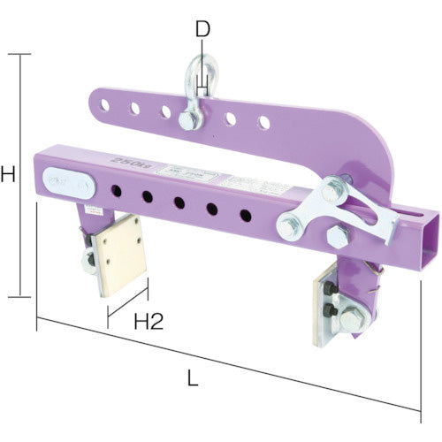 スーパー コンクリート二次製品用万能型吊クランプ キャパ調整式(パッド式)