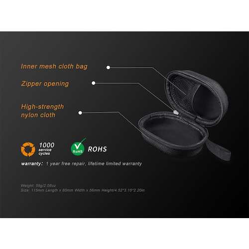 ＦＥＮＩＸ　充電式ＬＥＤヘッドライト（ＬＥＤ）用オプション　ヘッドライトケース