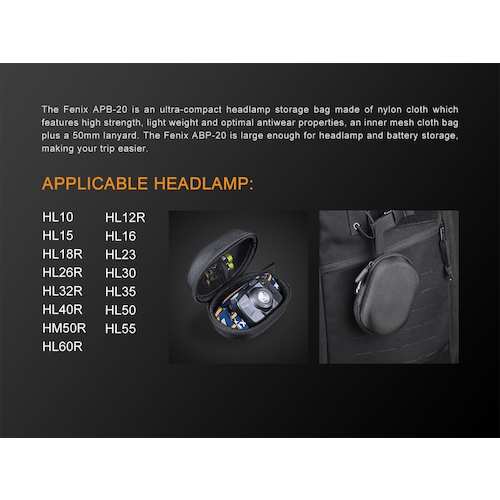ＦＥＮＩＸ　充電式ＬＥＤヘッドライト（ＬＥＤ）用オプション　ヘッドライトケース