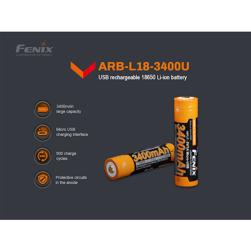 ＦＥＮＩＸ　リチウムイオン専用充電電池　ＡＲＢ−Ｌ１８−３４００Ｕ