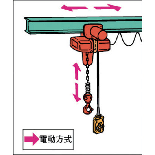 象印 単相100V 電気トロリ結合式  小型 電気チェーンブロック(1速型)