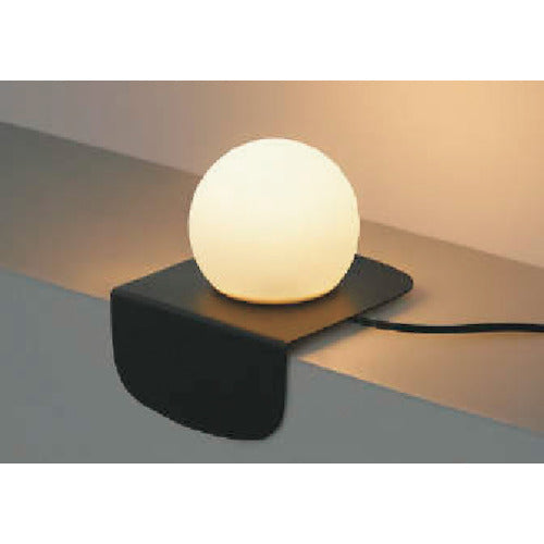 コイズミ　住宅・店舗用照明　非調光　電球色　ＬＥＤ一体型　シリコンセード　テーブルスタンド　黒色　６０Ｗ相当