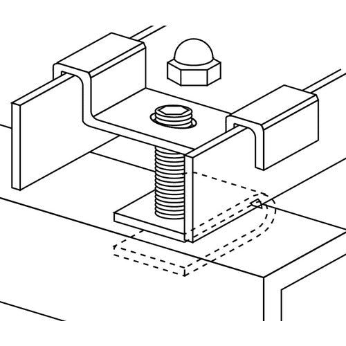水本　ステンレス　グレーチングクリップ　ＧＣＦ型　ピッチ３５．３ｍｍ