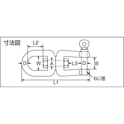 水本 ステンレス シングルシャックル