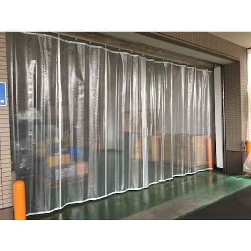 ユタカメイク　シート　簡易間仕切りシート（フリー）　１ｍ×２ｍ　クリア