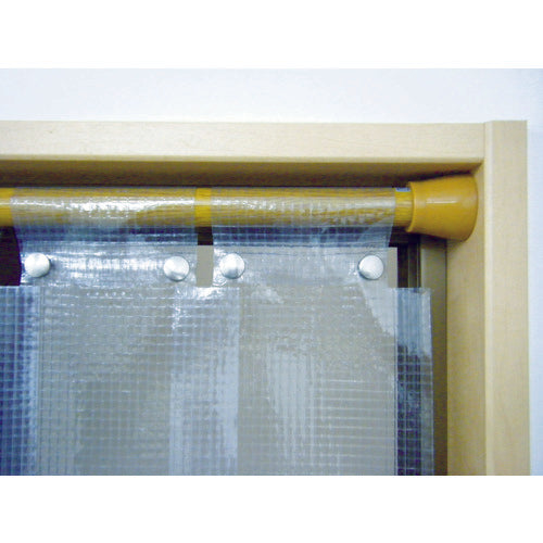 ユタカメイク　のれん型間仕切りカーテン　透明タイプ　１５ｃｍｘ約２ｍ・１枚