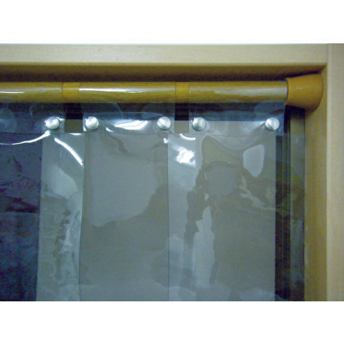 ユタカメイク　のれん型間仕切りカーテン　透明タイプ　１５ｃｍｘ約２ｍ　（１袋（箱）＝７枚入）