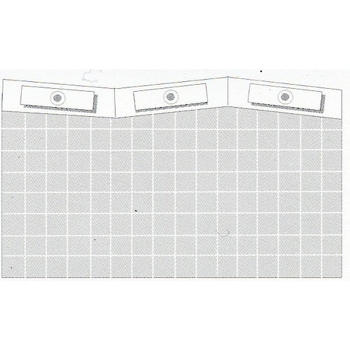 ユタカメイク　簡易間仕切りシート　フリータイプ　１ｍ×２ｍ