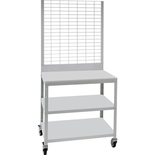 ＴＲＵＳＣＯ　スーパーラックデスク型メッシュパネル式　ウレタン車輪付