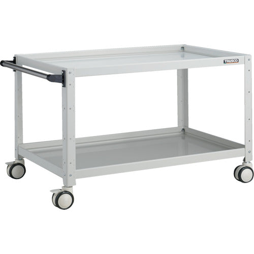 ＴＲＵＳＣＯ　ツールワゴン　バーディワゴン　９００Ｘ６００ＸＨ６００　２段　ホワイト