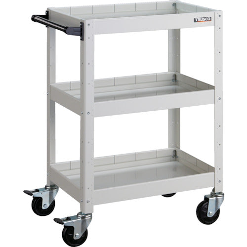 ＴＲＵＳＣＯ　ツールワゴン　バーディワゴン　６００Ｘ４００ＸＨ８８０　深３段　ホワイト