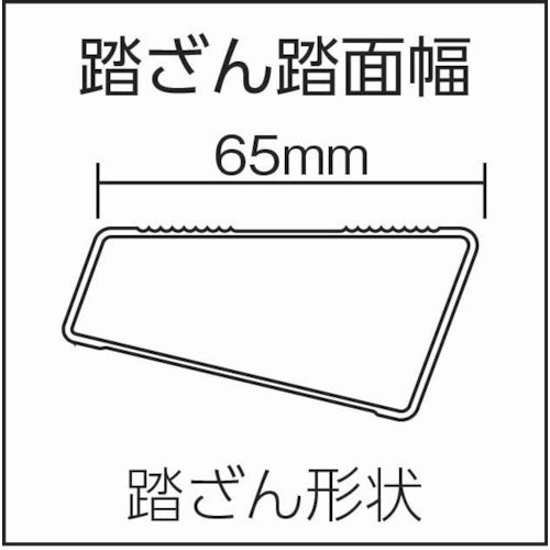 ＰｉＣａ　専用脚立ＢＭ型　天板幅広タイプ　天板高さ１．８ｍ
