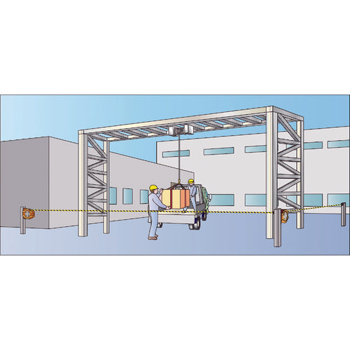 Ｒｅｅｌｅｘ　バリアロープリール（反射トラロープ２０ｍ）