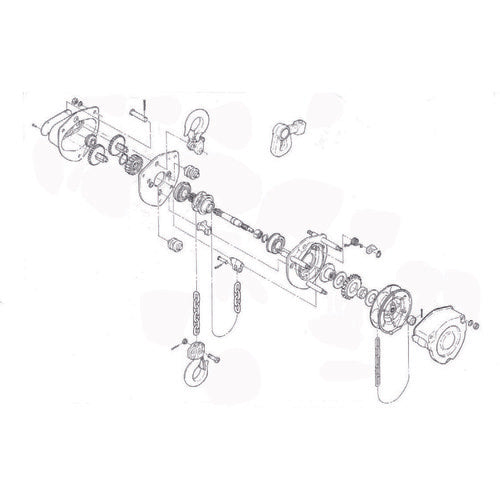 ＫＩＴＯ　チェーンブロック　キトーマイティＭ３形　ＣＢ０２０・ＣＢ０２５用部品　ミゾナットＭ１０
