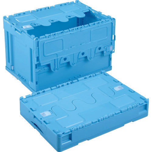 ＲＩＳＵ　抜き取り防止機能付き折りたたみコンテナ　６２７７００　ＣＦＳ４２ＮＲＮＲブルー