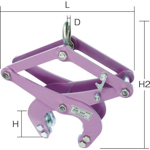 スーパー コンクリート二次製品用吊クランプ(カム式)
