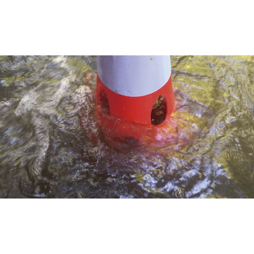 ＣＡＲ−ＢＯＹ　点滅灯設置可能タイプ　穴あきコーン　反射ホワイト　ホワイト