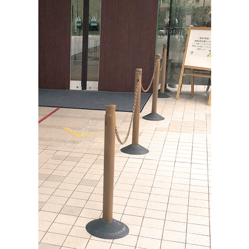 ＣＡＲ−ＢＯＹ　チェーンスタンド　カラープラポール　２．５Ｍチェーン入りポールセット　ホワイト