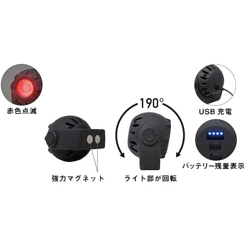 ｍｕｓａｓｈｉ　充電式マルチＬＥＤライト　３Ｗボール型