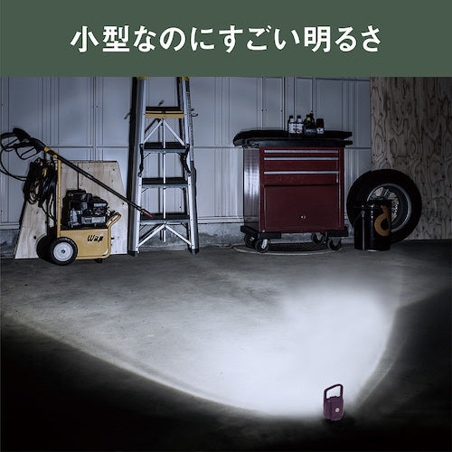 ｍｕｓａｓｈｉ　充電式スーパーフラッシュライト６Ｗパープル