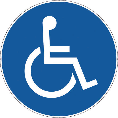 ＣＡＲ−ＢＯＹ　カラープラポールサインキャッププレート　車イスマーク