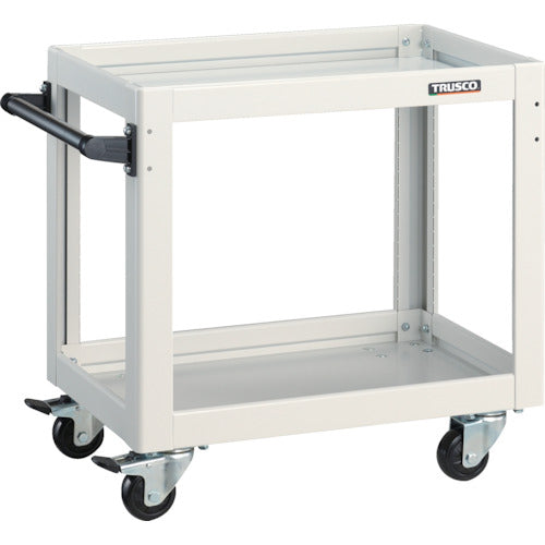 ＴＲＵＳＣＯ　ツールワゴン　ドルフィン　６００Ｘ４００　４輪自在　ホワイト
