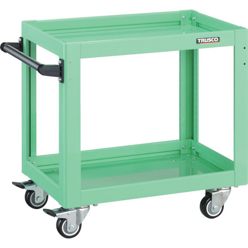 ＴＲＵＳＣＯ　ツールワゴン　ドルフィン　６００×４００　ウレタン車輪　ヤンググリーン