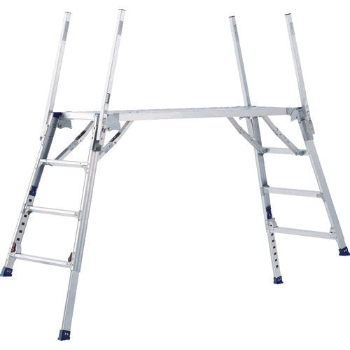 ＰｉＣａ　可搬式作業台ダイナワークタフ　ＤＸＡ型　高さ９６４〜１３００ｍｍ手掛り棒付き