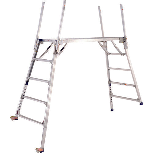 ＰｉＣａ　可搬式作業台ダイナワークタフ　ＤＸＡ型　高さ１３６９〜１８００ｍｍ手掛り棒付き