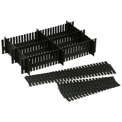 ＲＩＳＵ　導電性コンテナ　１３０５８３　コンテナーＥＣ－２２用仕切り（小）３６１１導電ブラック