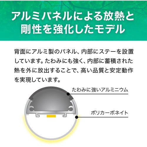 ｅｃｏｒｉｃａ　直結専用　直管形ＬＥＤランプ　高出力４０形　昼光色（６５００Ｋ）タイプ