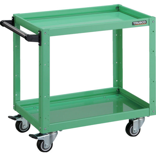 ＴＲＵＳＣＯ　ツールワゴン　イーグルワゴン　６００×４００×Ｈ６００　ウレタン４輪自在　ヤンググリーン