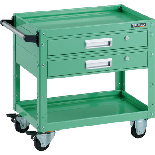 ＴＲＵＳＣＯ　ツールワゴン　イーグルワゴン　６００Ｘ４００ＸＨ６００　引出付　ヤンググリーン